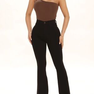 Fashion Nova black wide leg jeans